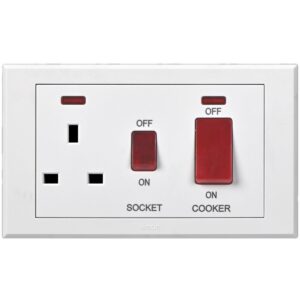 Simon 13A BS SOcket with 45A DP Switch