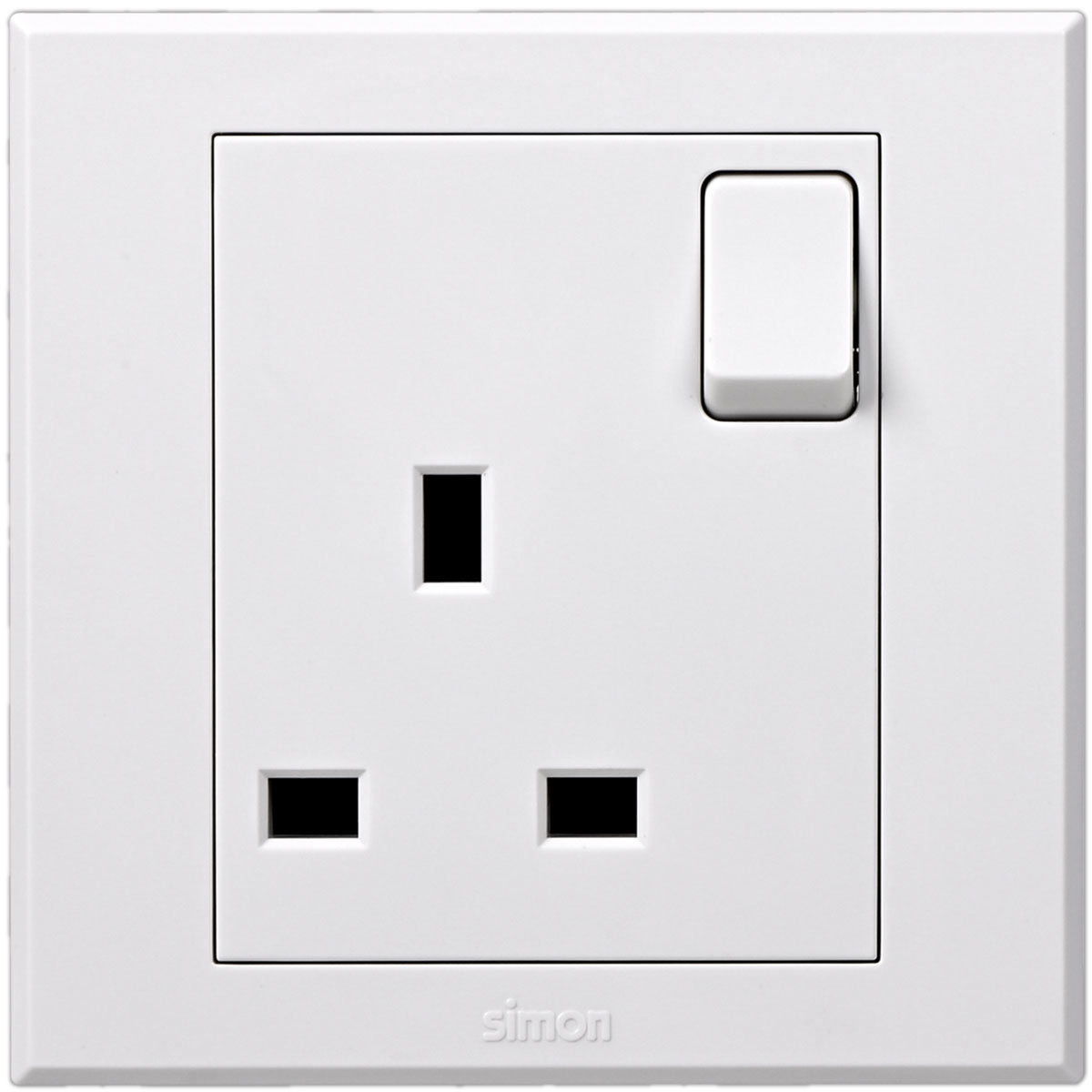 Simon 1G 13A BS Socket