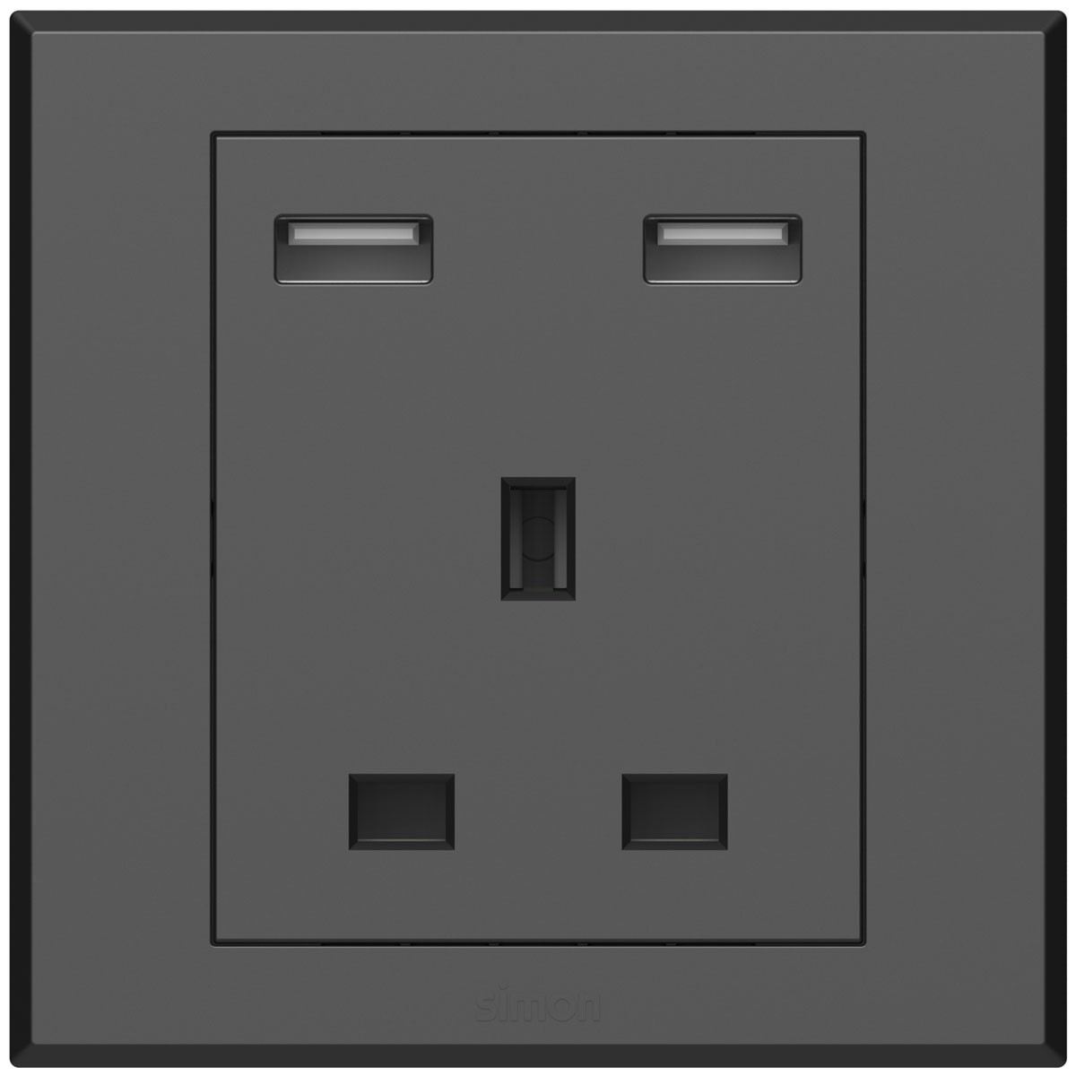 13A BS Socket with 2USB Charger