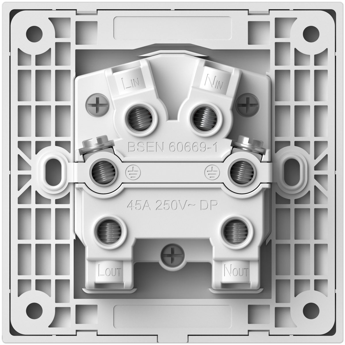 Simon 45A Dp Switch back view