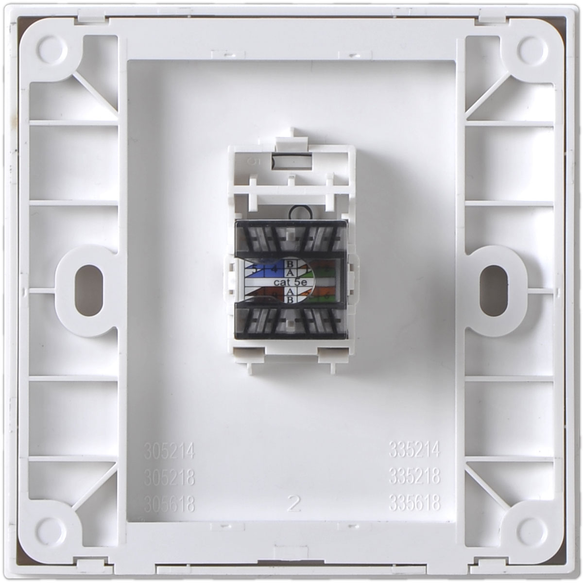 Simon 1G Cat6 RJ45 Outlet back view