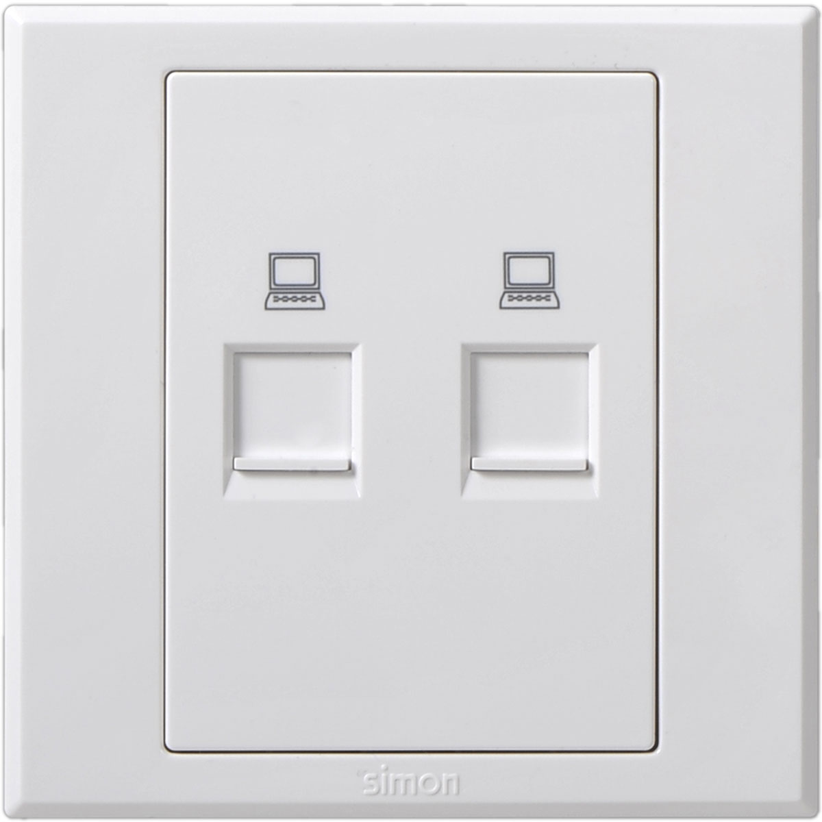 Simon 2G Cat6 data outlet