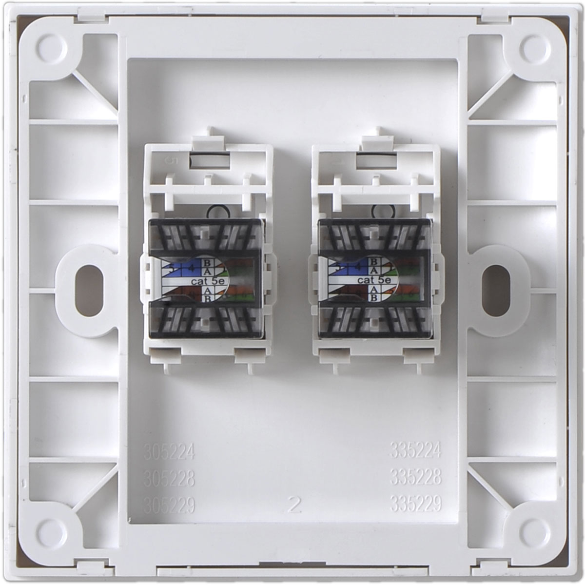 Simon 2G Cat6 data outlet back view
