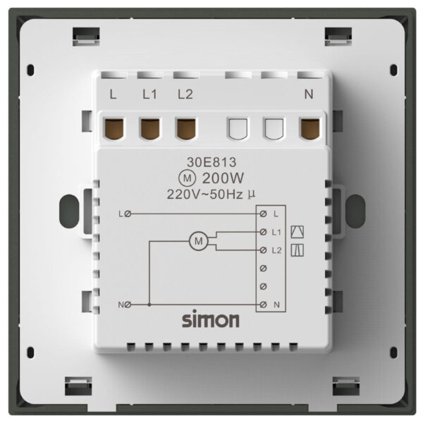 Simon 1G Smart Curtain Switch