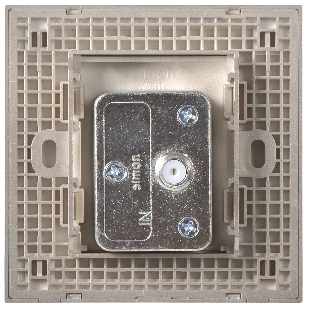 Simon 1G TV Socket F-Type