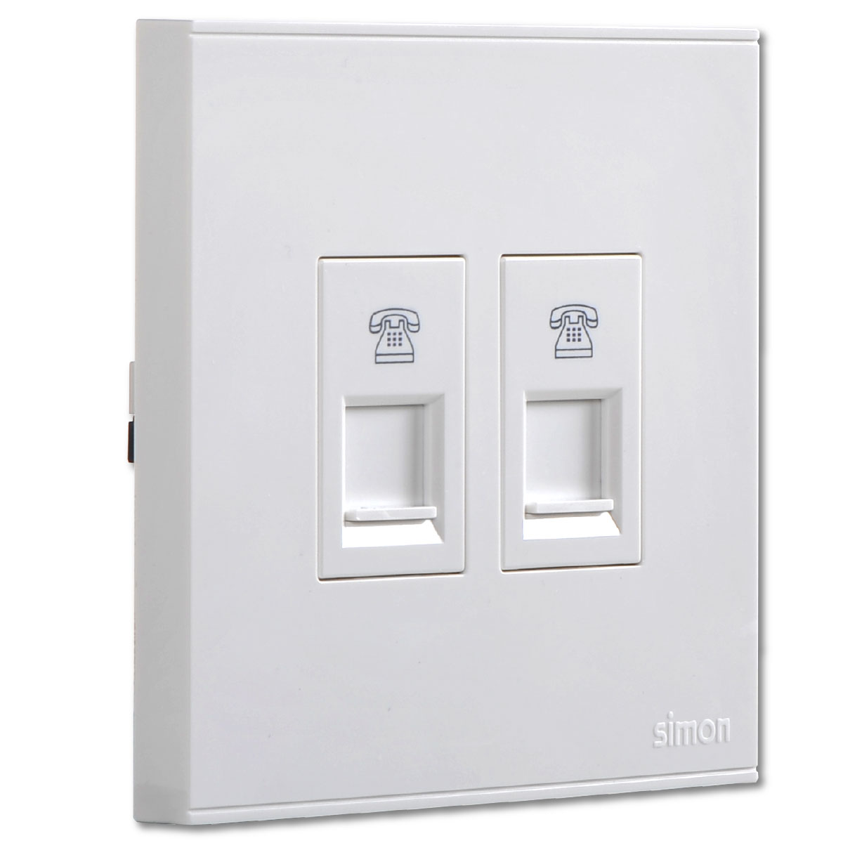 2 Gang Tel Socket RJ11/12 E6