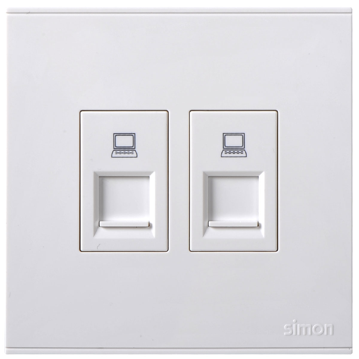 2 Gang Cat6 Data Outlet RJ45