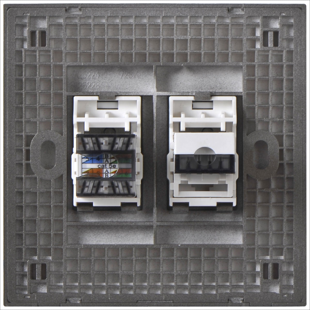 Simon 2G Tel Outlet and Cat6 Data Socket RJ45