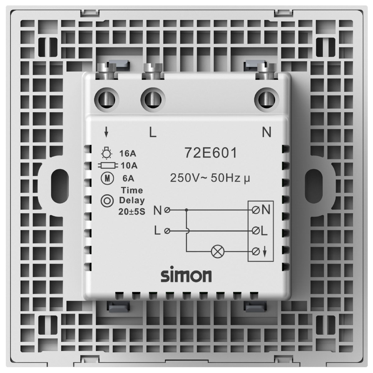 Back of keycard switch E6