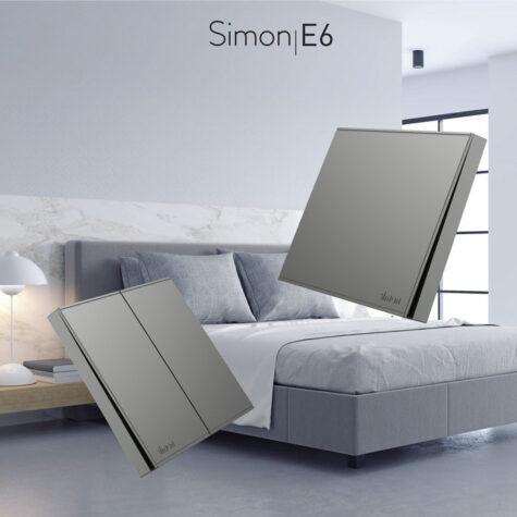 Simon E6 series with bedroom background